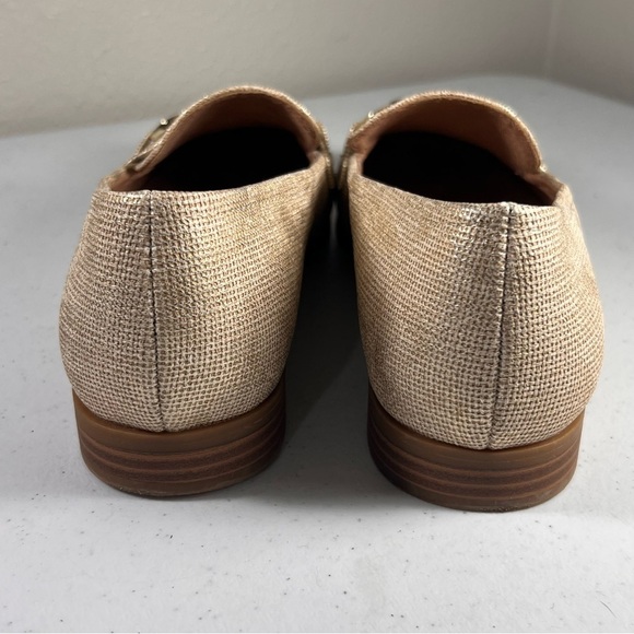 Naturalizer Mariana Womens Size 10M Bit Loafer Shoes Tan Metallic Fabric - Picture 4 of 8